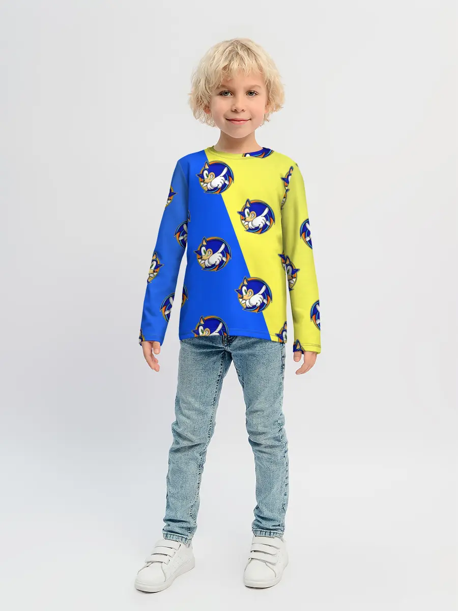 Детский лонгслив / Sonic - Соник