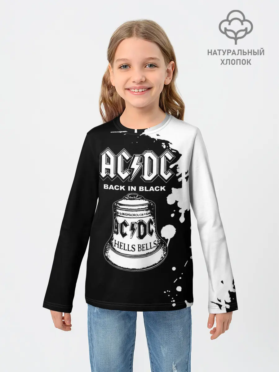 Детский лонгслив / AC/DC Back in Black