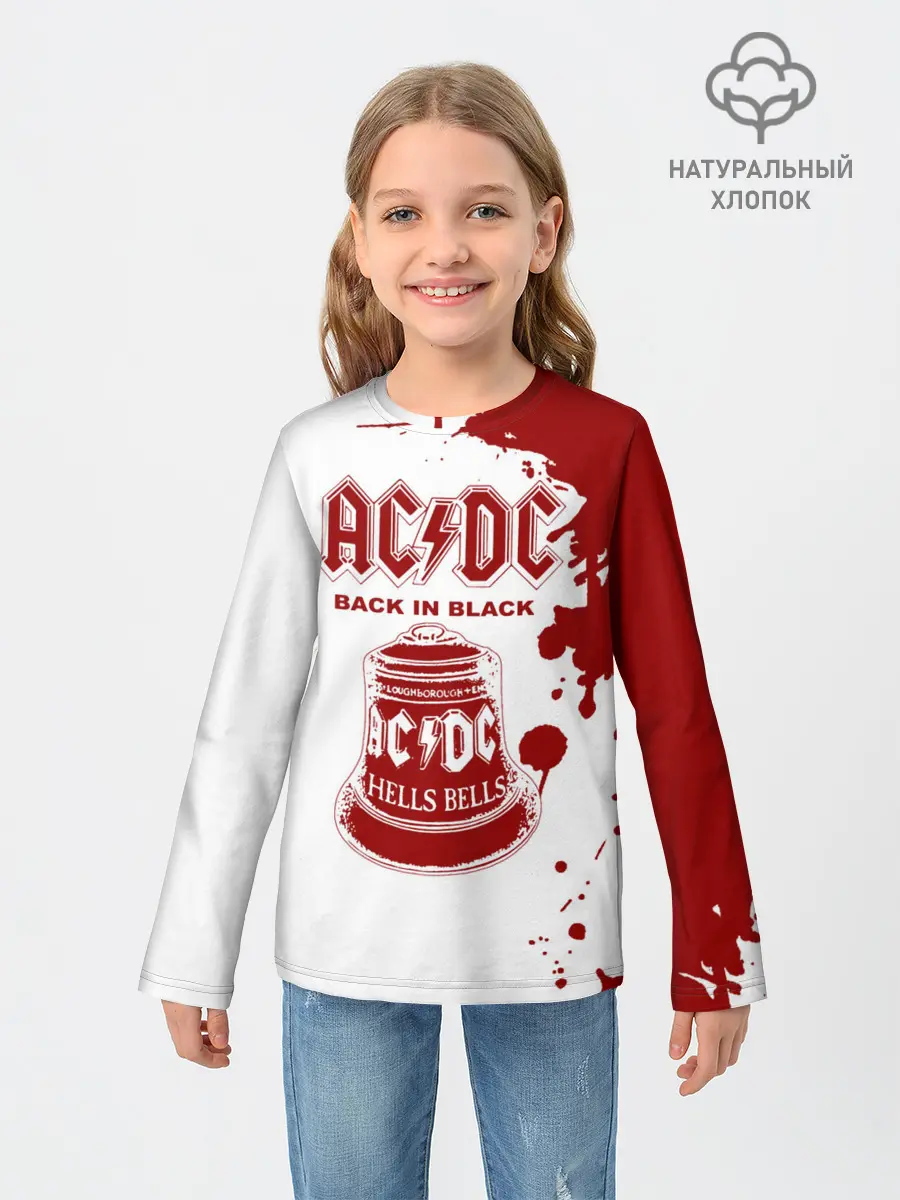 Детский лонгслив / AC/DC Back in Black