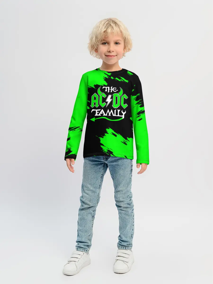 Детский лонгслив / The AC/DC famely