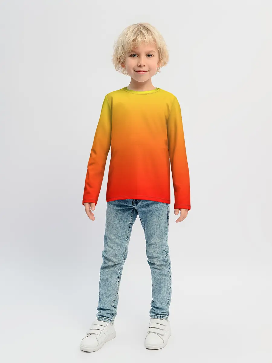 Детский лонгслив / Оранж