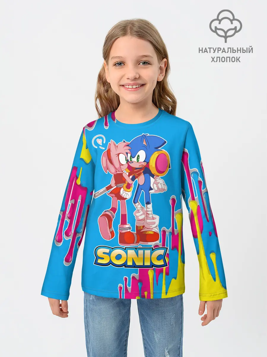 Детский лонгслив / Sonic