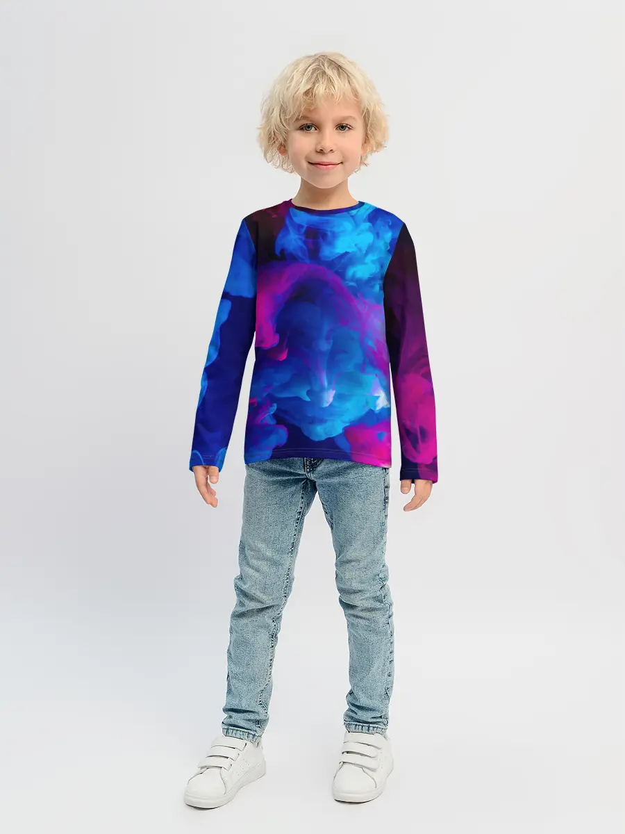 Детский лонгслив / НЕОНОВЫЙ ДЫМ