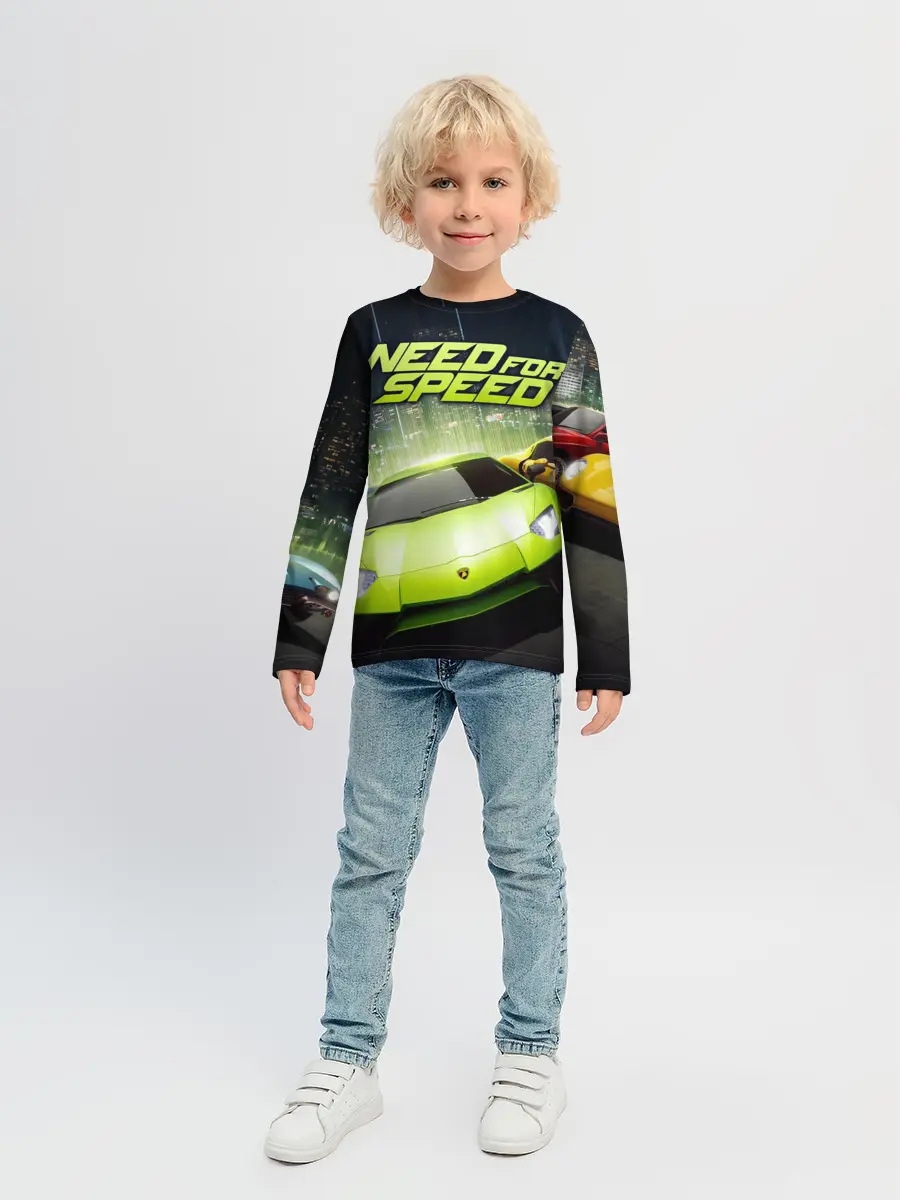 Детский лонгслив / Need for Speed
