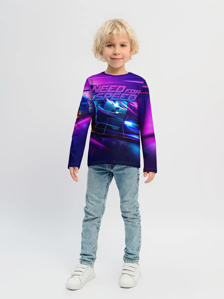 Детский лонгслив / Need for Speed