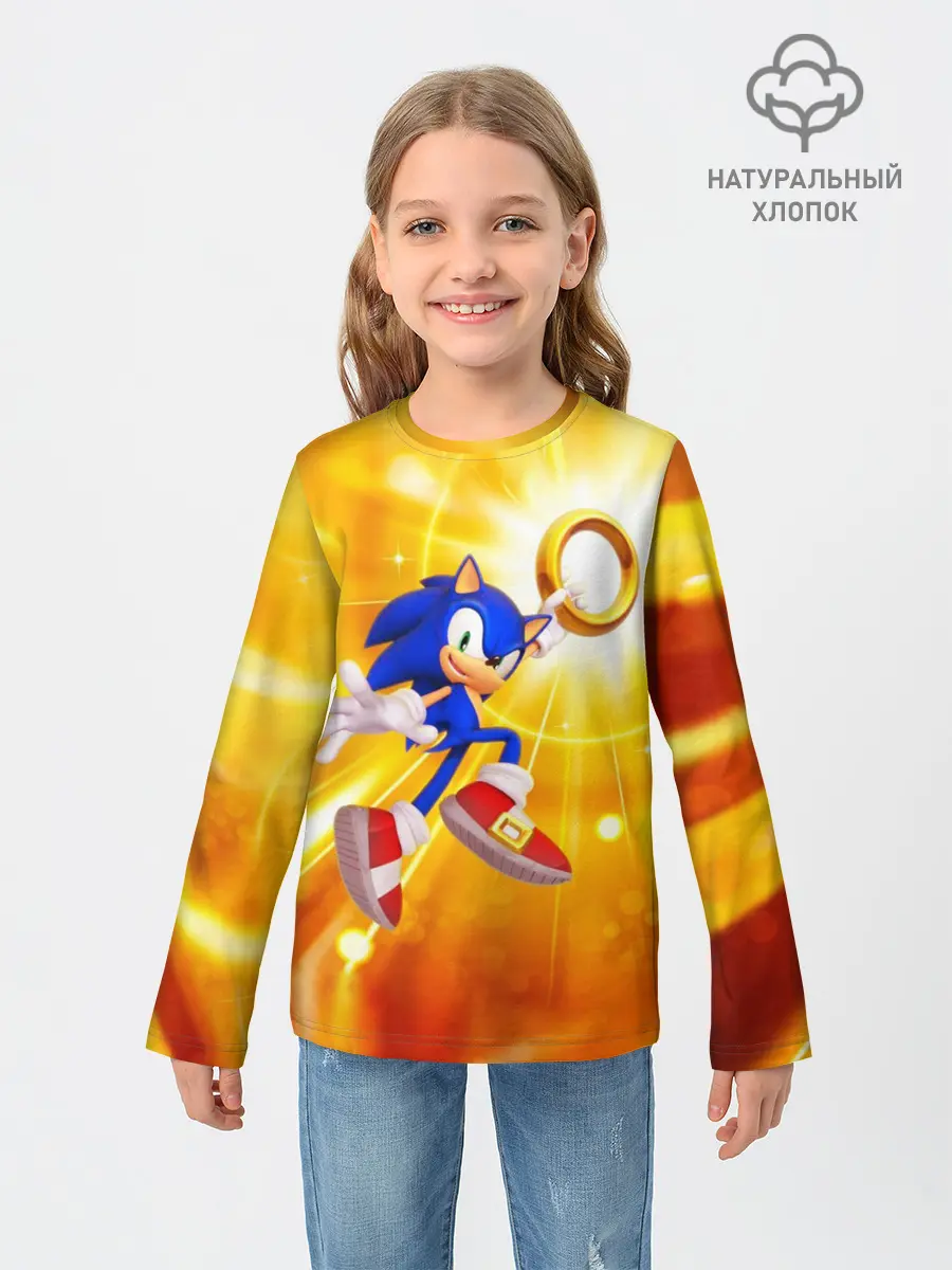 Детский лонгслив / Sonic