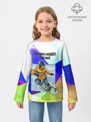 Детский лонгслив / Сноуборд