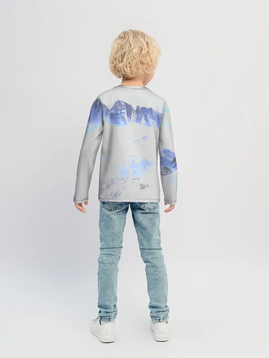 Детский лонгслив / Горы