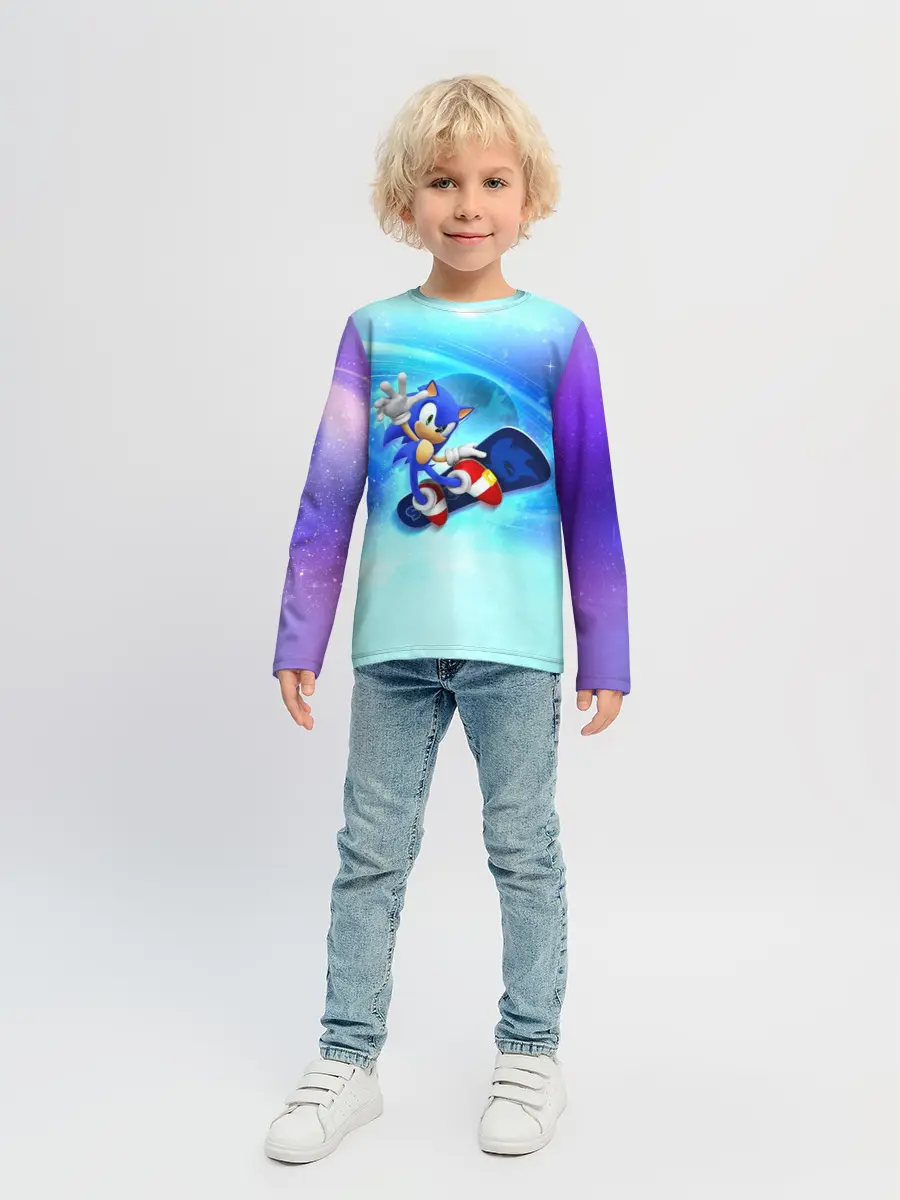 Детский лонгслив / Соник