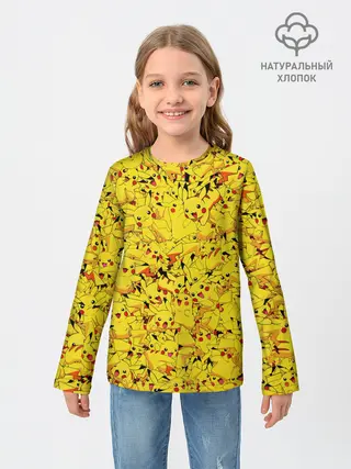 Детский лонгслив / Пикачу