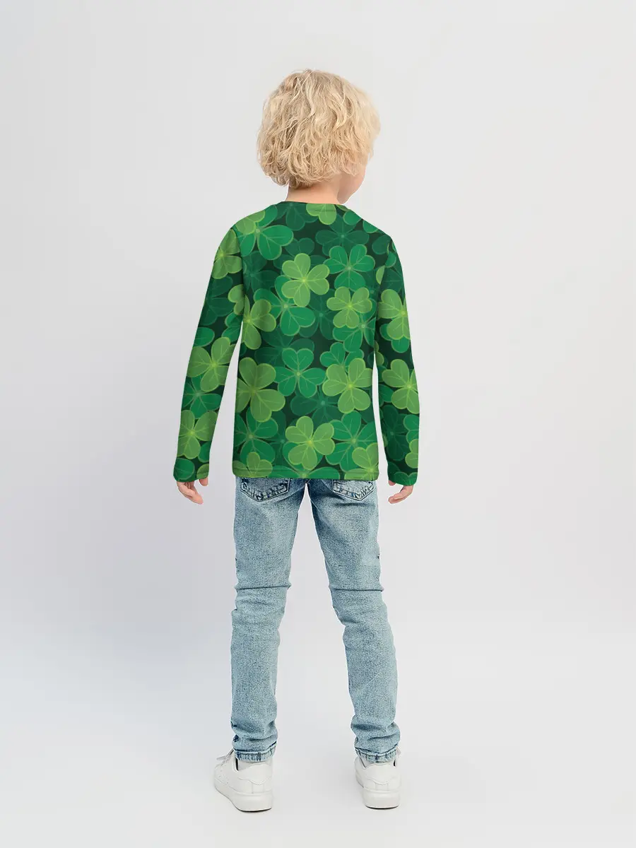 Детский лонгслив / Ирландский клевер
