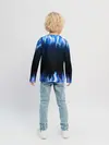 Детский лонгслив / Синий Огонь