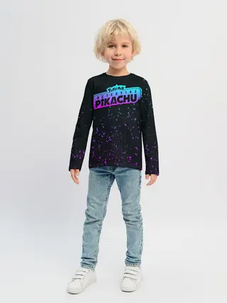 Детский лонгслив / Детектив Пикачу