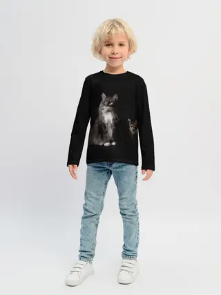 Детский лонгслив / Котики