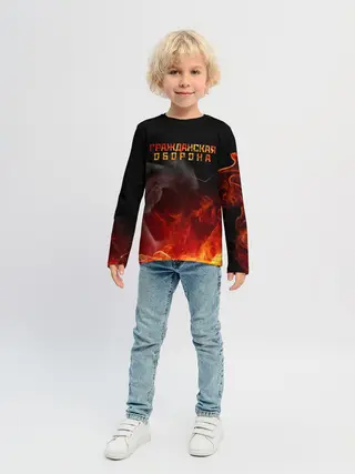 Детский лонгслив / Гражданская оборона