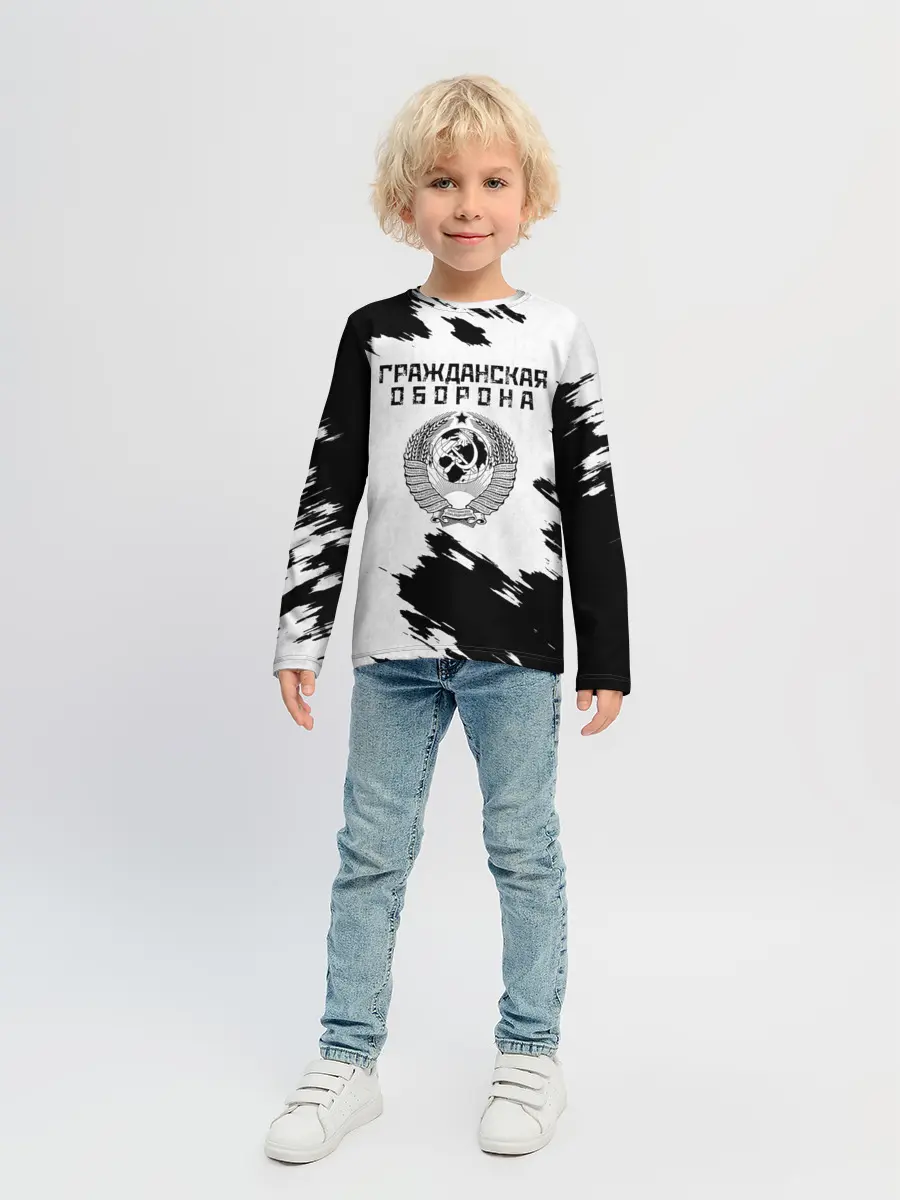 Детский лонгслив / Гражданская оборона