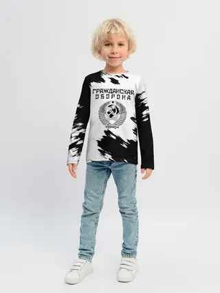 Детский лонгслив / Гражданская оборона