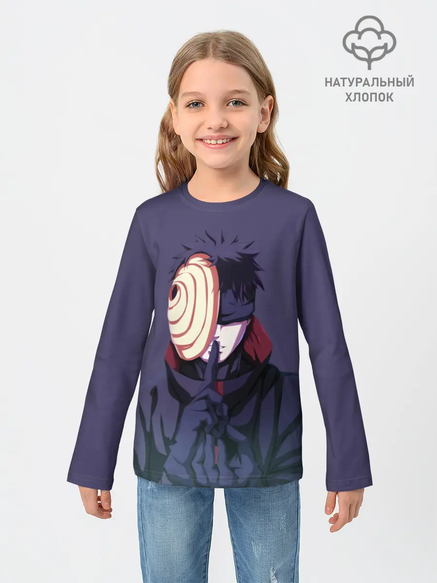 Детский лонгслив / Обито Учиха