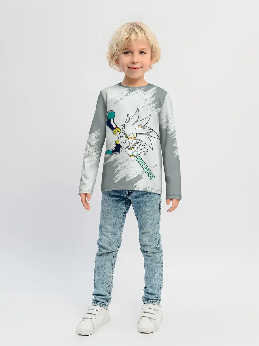 Детский лонгслив / SONIC SILVER