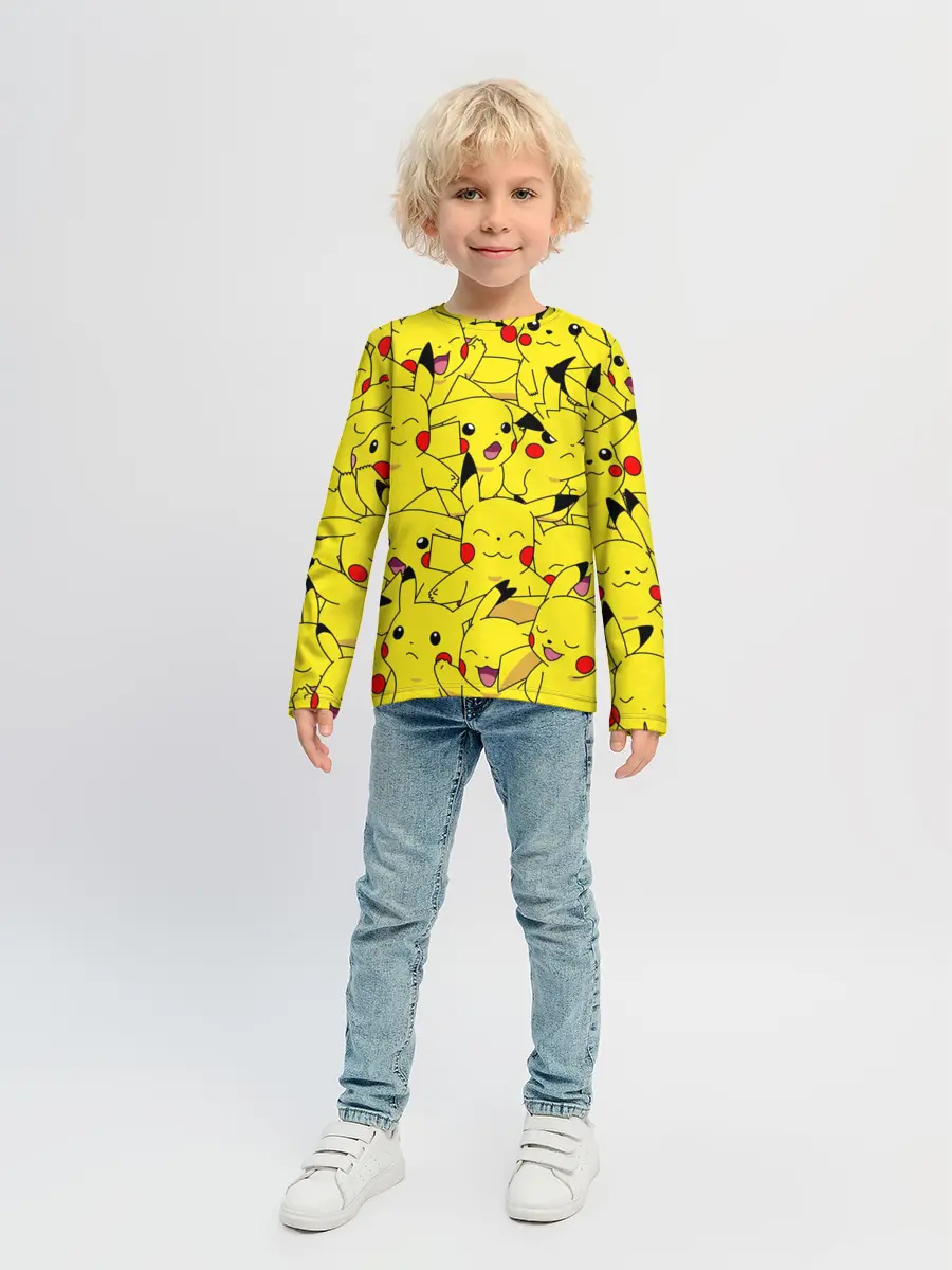Детский лонгслив / ПИКАЧУ