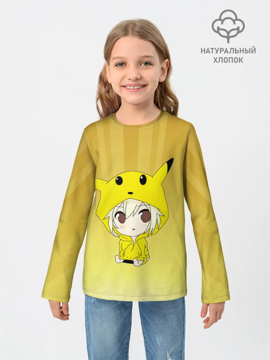 Детский лонгслив / Пикачу