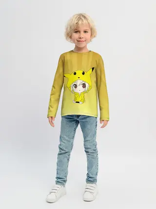Детский лонгслив / Пикачу