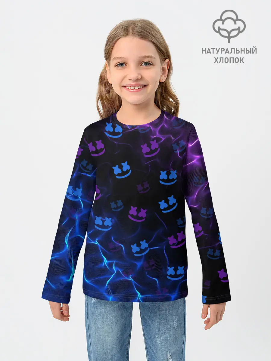 Детский лонгслив / Marshmello