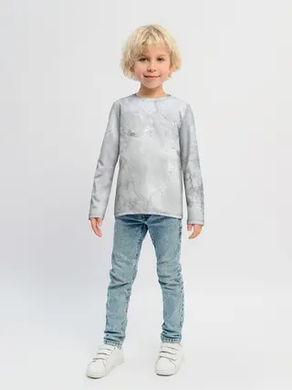 Детский лонгслив / Мрамор