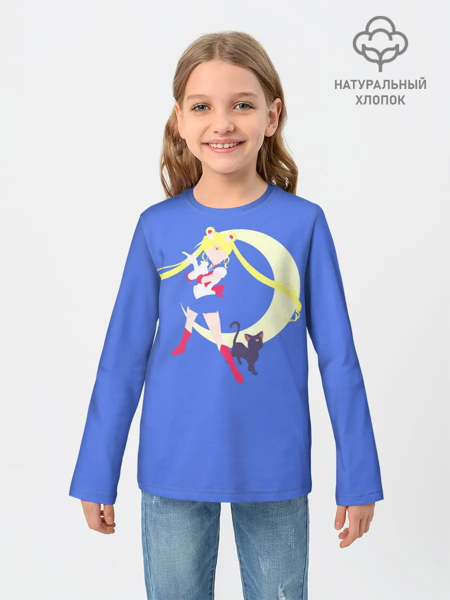 Детский лонгслив / СЕЙЛОР И КИСА
