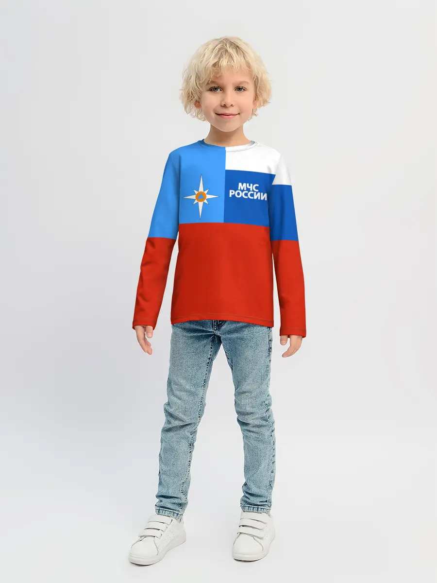Детский лонгслив / Флаг МЧС России