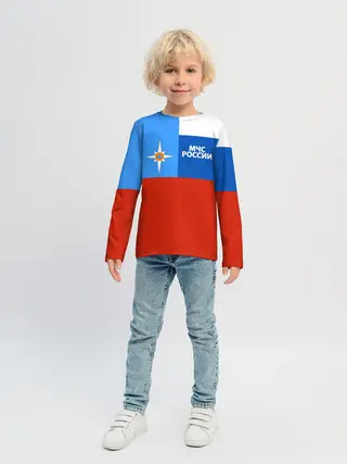 Детский лонгслив / Флаг МЧС России