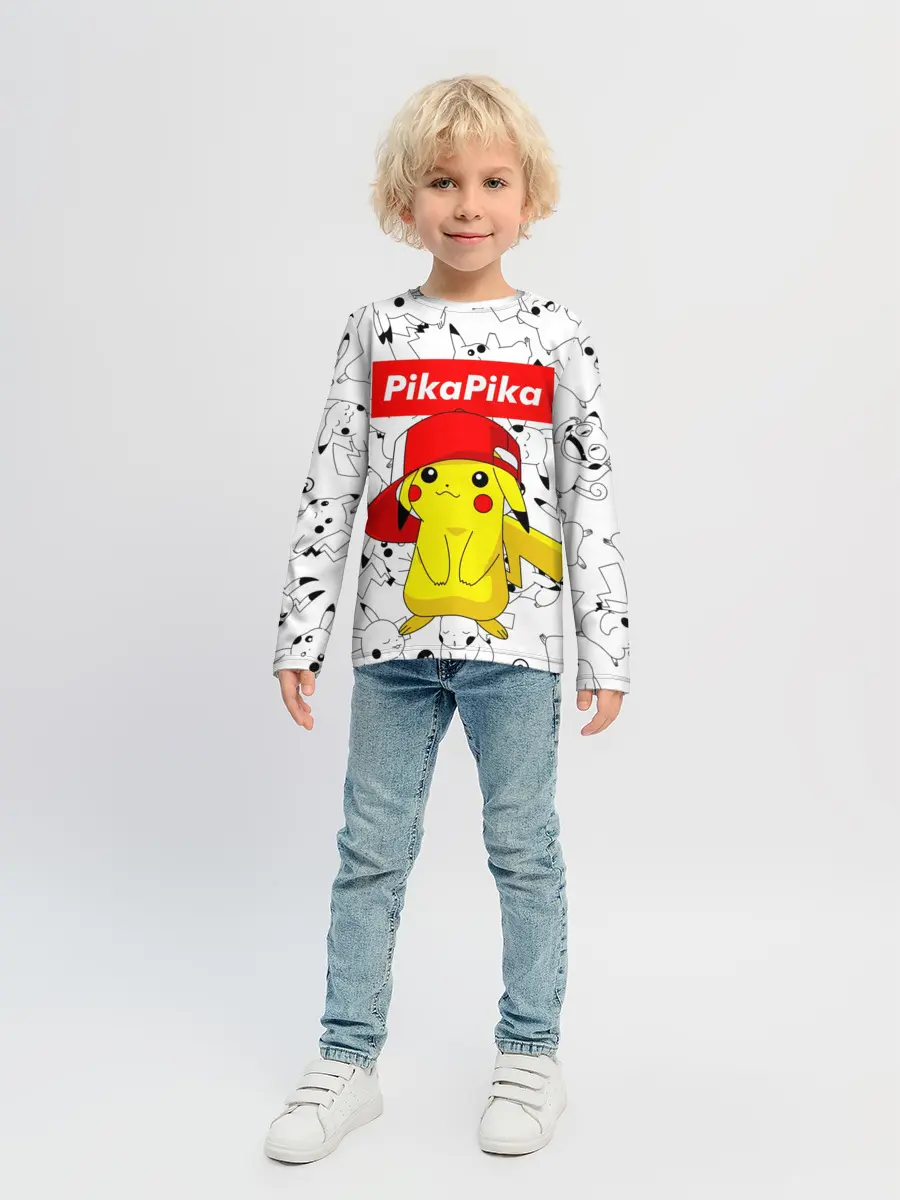 Детский лонгслив / ПИКАЧУ