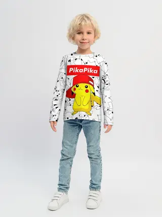Детский лонгслив / ПИКАЧУ