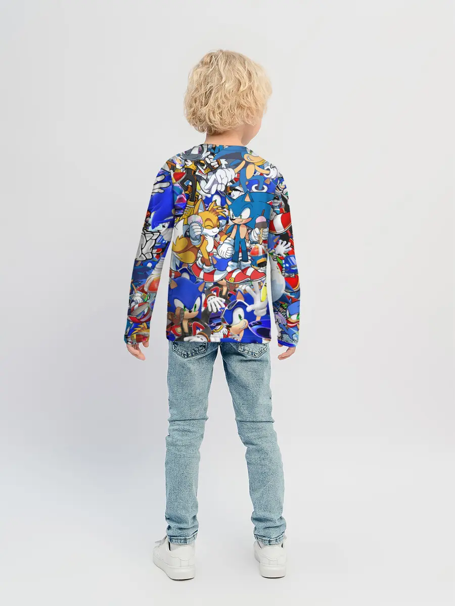 Детский лонгслив / SONIC PATTERN | СОНИК