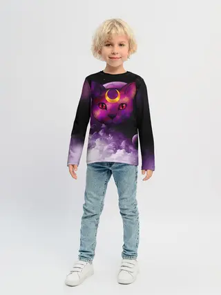 Детский лонгслив / КОСМОС КИСЫ
