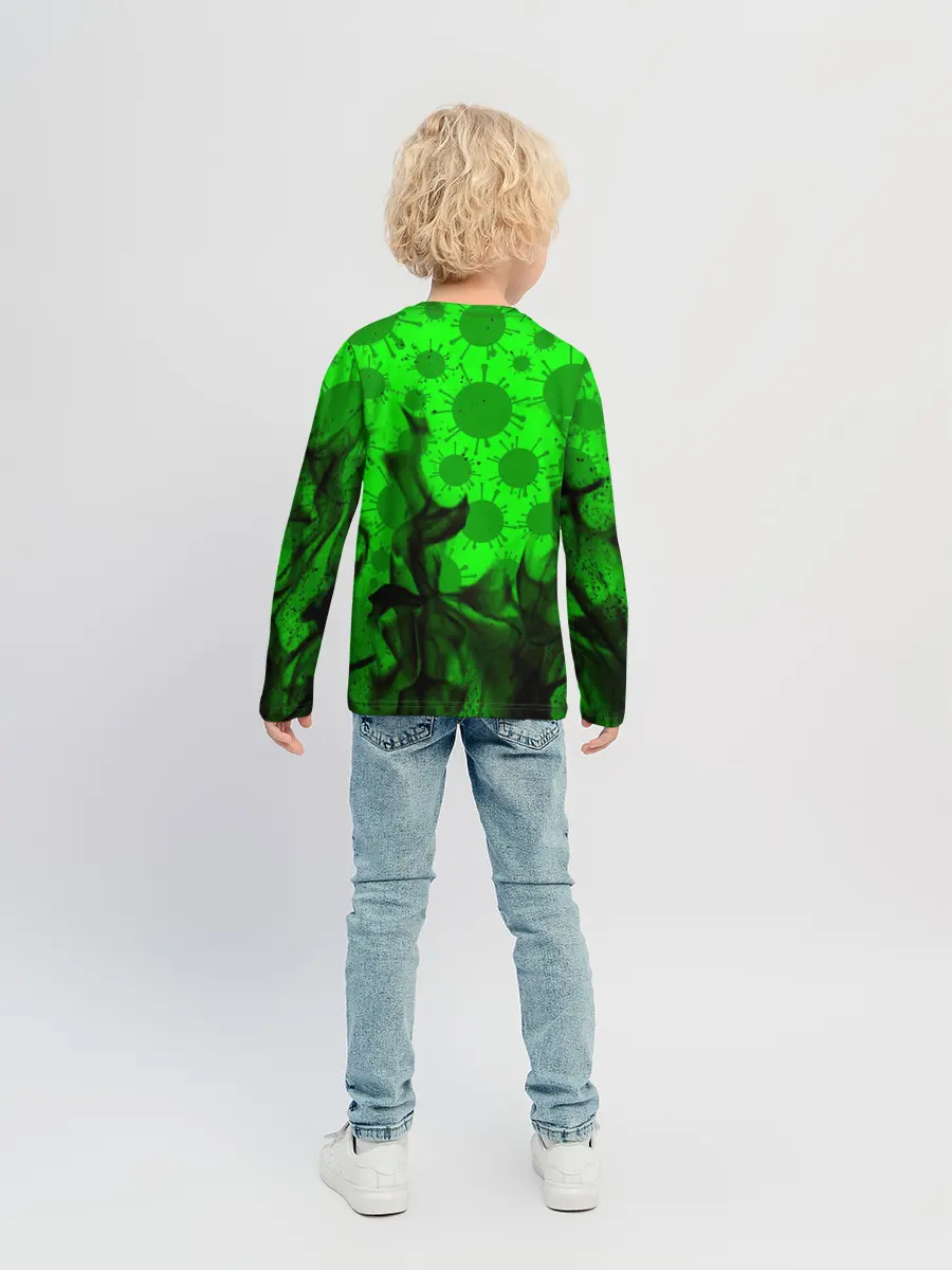 Детский лонгслив / КОРОНАВИРУС