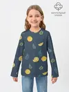 Детский лонгслив / Лимонный узор