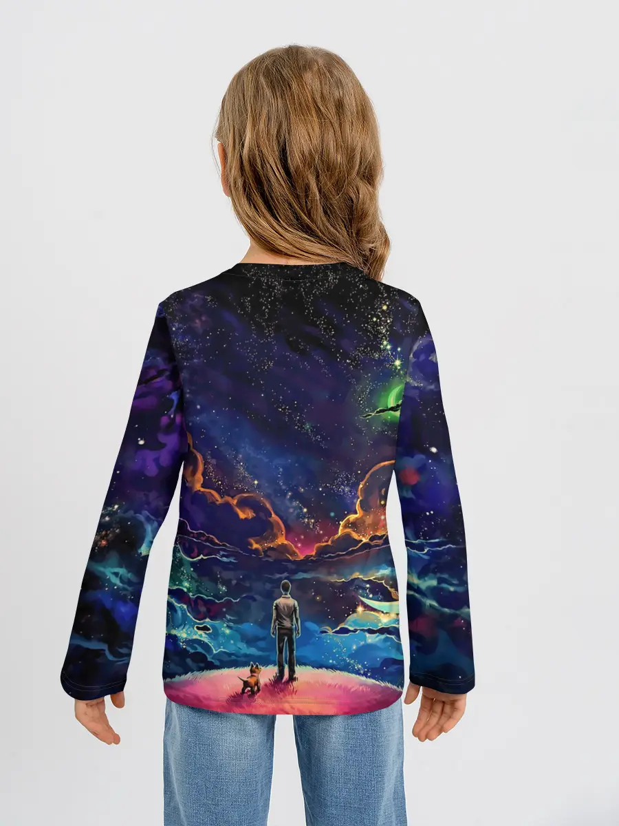 Детский лонгслив / Космос