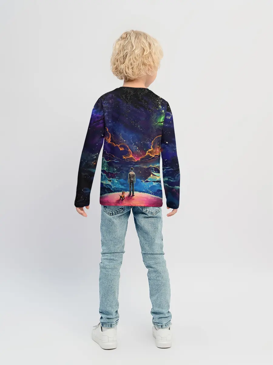 Детский лонгслив / Космос