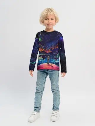 Детский лонгслив / Космос