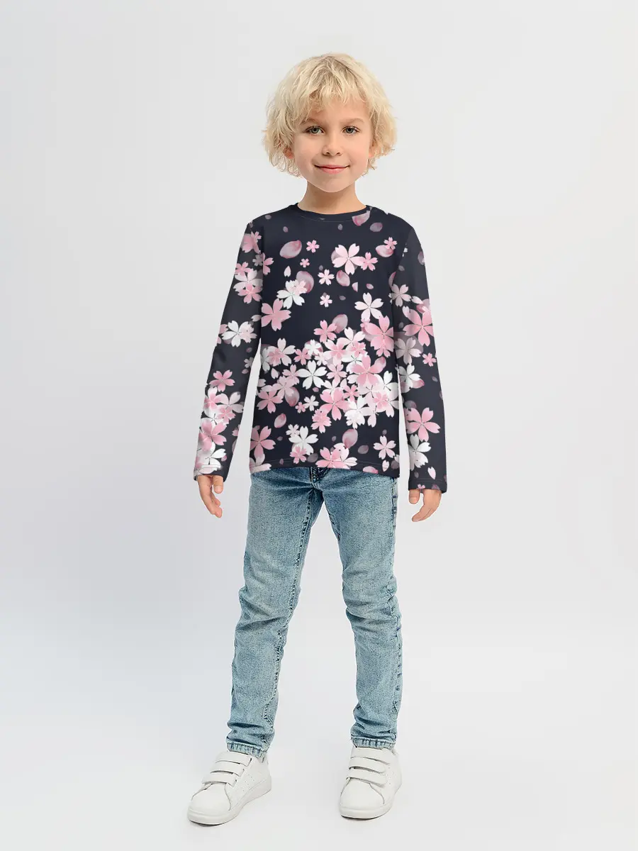 Детский лонгслив / Сакура