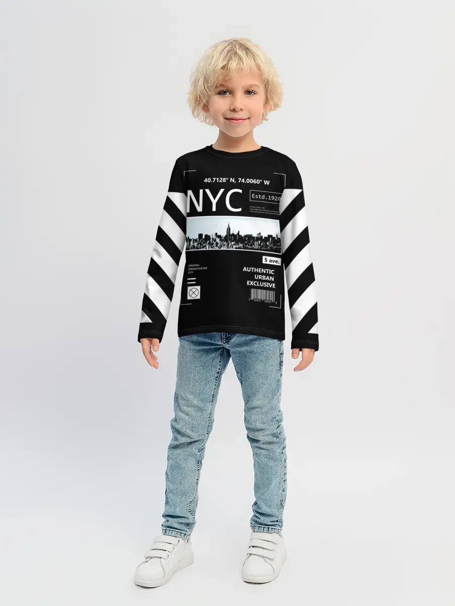 Детский лонгслив / New-York Strips