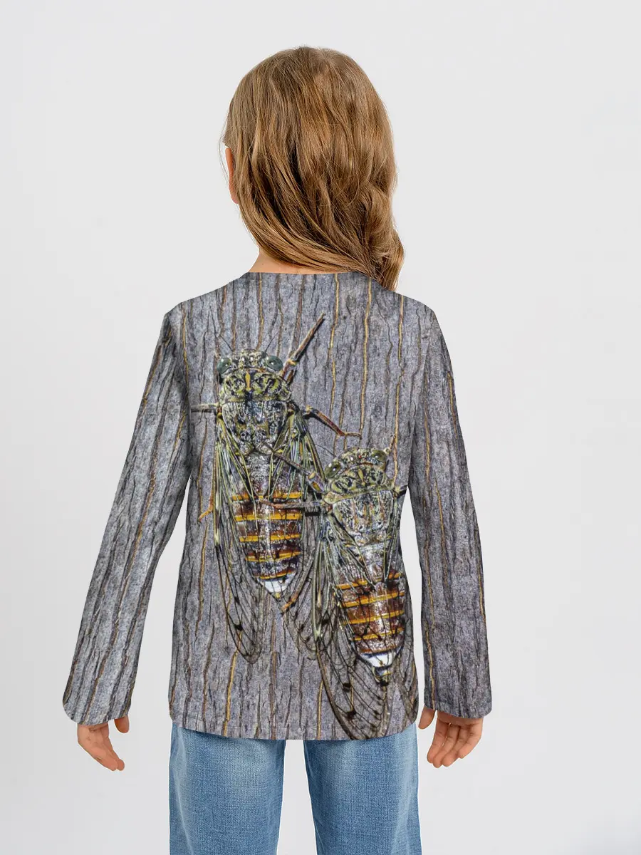 Детский лонгслив / Цикады