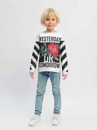 Детский лонгслив / Вчера или сегодня
