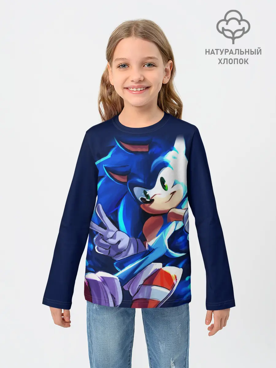 Детский лонгслив / Sonic