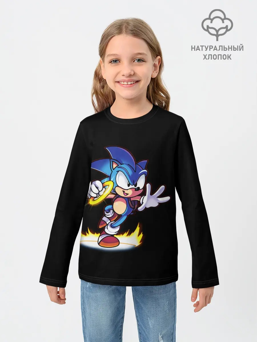Детский лонгслив / Sonic