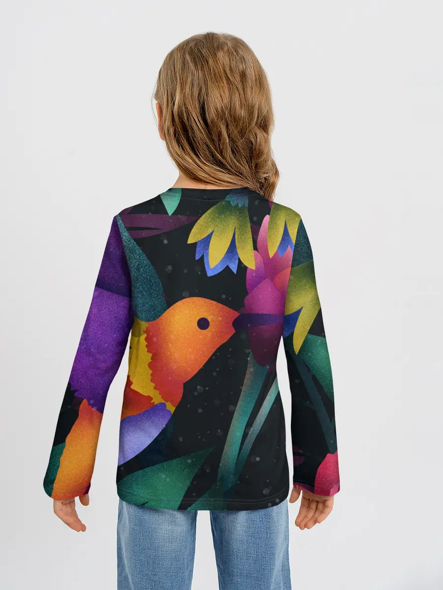 Детский лонгслив / Колибри