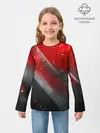 Детский лонгслив / Red & Black