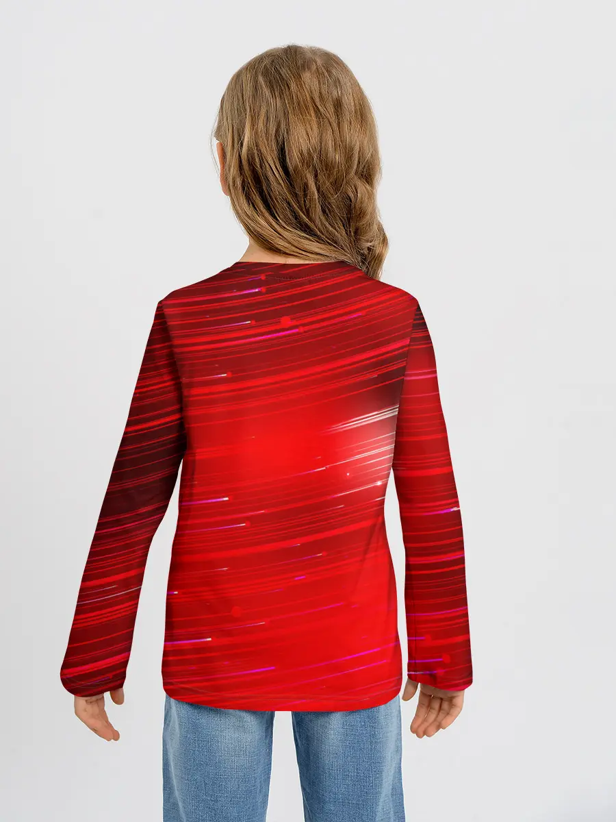 Детский лонгслив / Красный свет