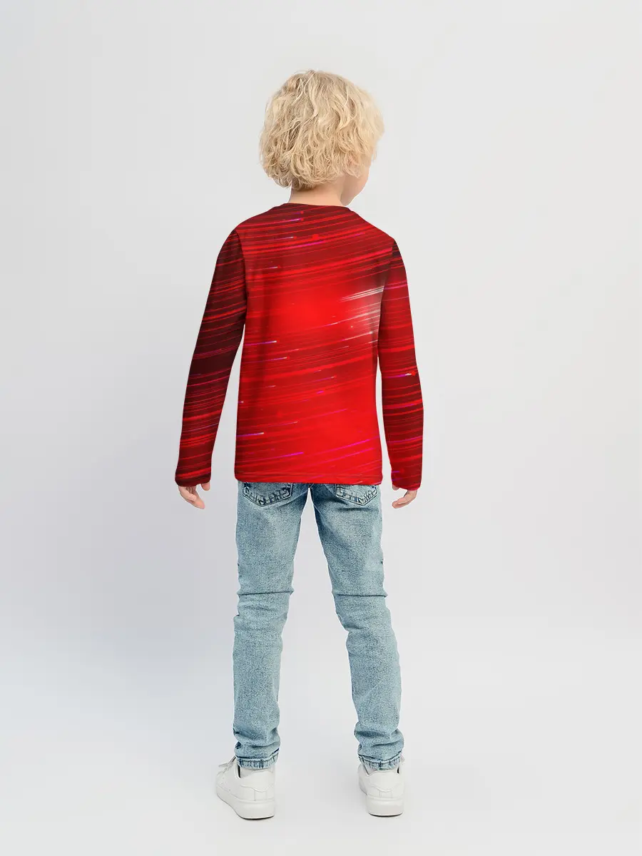Детский лонгслив / Красный свет